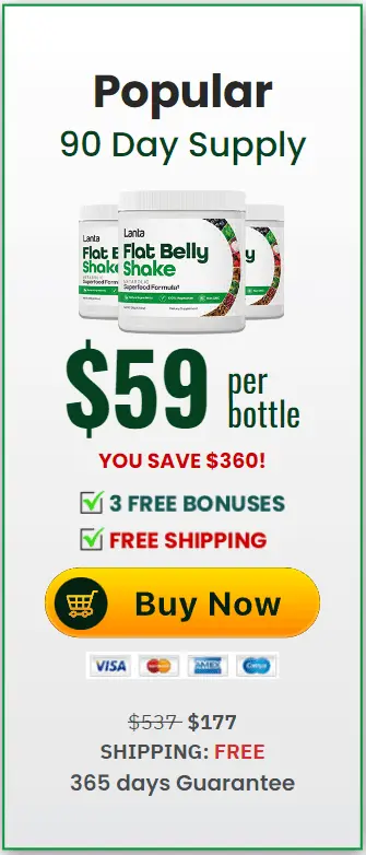 Lanta Flat Belly Shake 3 bottle